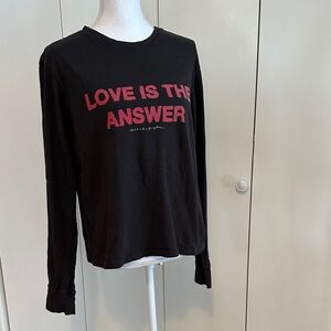 Spiritual Gangster Long Sleeve Tee Love is the Answer